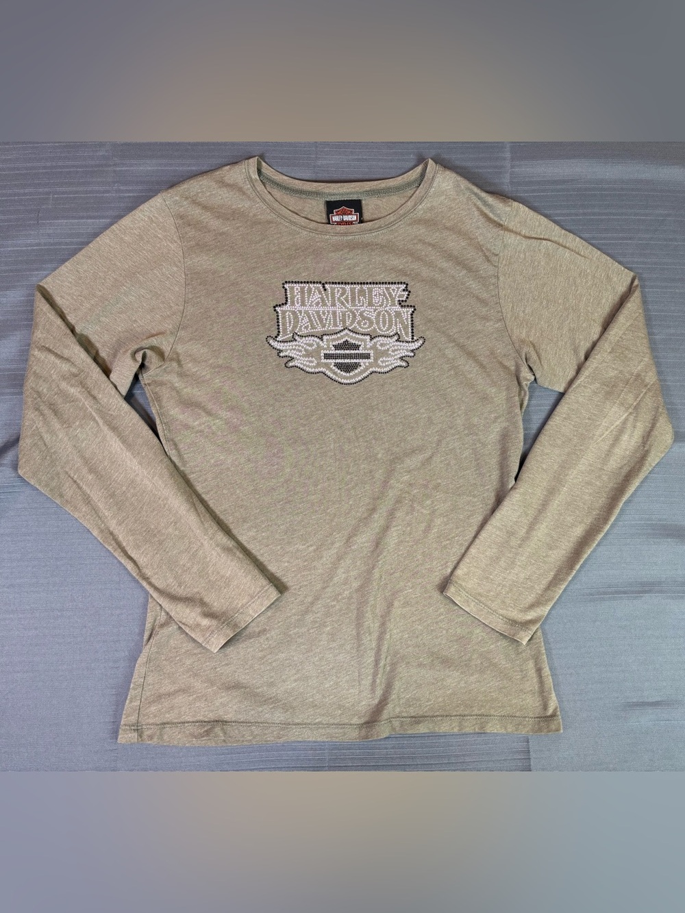 Harley-Davidson Women’s Large Studded Rhinestone Long Sleeve Tee Halifax NS